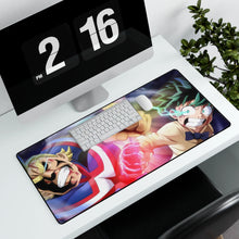 Load image into Gallery viewer, All Might &amp; Deku Mouse Pad (Desk Mat) With Laptop
