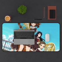 Load image into Gallery viewer, Sound! Euphonium Kumiko Oumae, Reina Kousaka, Hazuki Katou, Sapphire Kawashima Mouse Pad (Desk Mat) With Laptop
