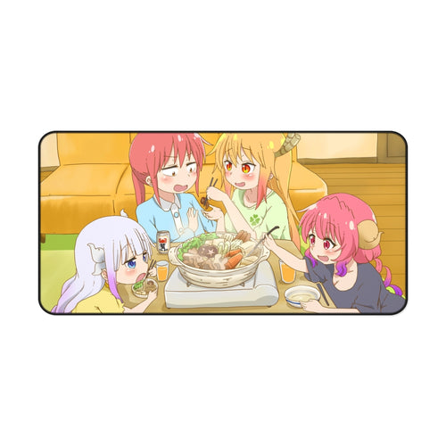 Miss Kobayashi's Dragon Maid Kanna Kamui, Ilulu, Kobayashi, Kobayashi San Chi No Maid Dragon, Tohru Mouse Pad (Desk Mat)