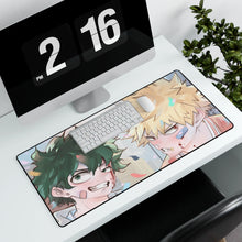 Load image into Gallery viewer, My Hero Academia Izuku Midoriya, Katsuki Bakugou Mouse Pad (Desk Mat) With Laptop
