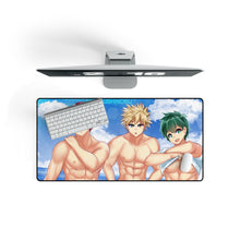 Load image into Gallery viewer, My Hero Academia Izuku Midoriya, Katsuki Bakugou Mouse Pad (Desk Mat) On Desk
