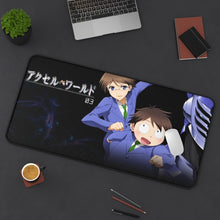 Load image into Gallery viewer, Accel World Haruyuki Arita, Takumu Mayuzumi Mouse Pad (Desk Mat) On Desk
