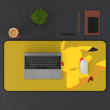 Load image into Gallery viewer, Pikachu Mouse Pad (Desk Mat) With Laptop
