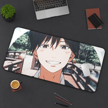 Load image into Gallery viewer, Anime Orange Mouse Pad (Desk Mat) On Desk
