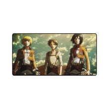 Load image into Gallery viewer, Eren Jaeger, Mikasa Ackerman, Armin Arlert Mouse Pad (Desk Mat)
