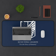 Load image into Gallery viewer, Anime Attack On Titan Mouse Pad (Desk Mat) With Laptop
