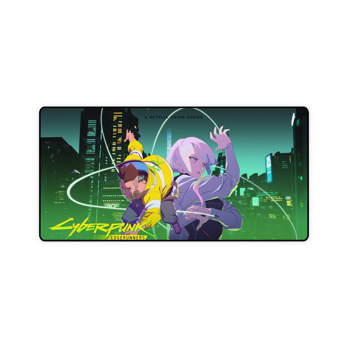 Cyberpunk Edgerunners Lucyna Anime Mauspad - 3D Soft Mousepad Mit Handgelenkstütze Für Gaming & Office