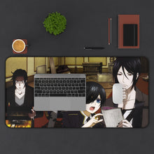 Load image into Gallery viewer, Black Butler Mouse Pad (Desk Mat) With Laptop
