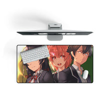 Load image into Gallery viewer, My Teen Romantic Comedy SNAFU Hachiman Hikigaya, Yukino Yukinoshita, Yui Yuigahama Mouse Pad (Desk Mat) On Desk
