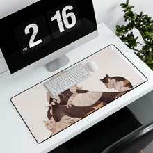 Load image into Gallery viewer, Anime Girl Mouse Pad (Desk Mat) With Laptop

