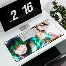 Load image into Gallery viewer, Midoraya x Bakugou Mouse Pad (Desk Mat) With Laptop
