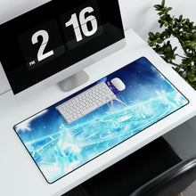 Load image into Gallery viewer, Blue Anime Girl Mouse Pad (Desk Mat) With Laptop
