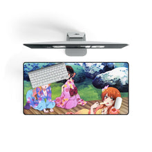 Load image into Gallery viewer, Nisekoi Chitoge Kirisaki, Kosaki Onodera, Marika Tachibana Mouse Pad (Desk Mat) On Desk

