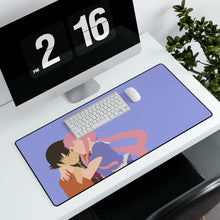 Load image into Gallery viewer, Mirai Nikki Yuno Gasai, Yukiteru Amano Mouse Pad (Desk Mat) With Laptop
