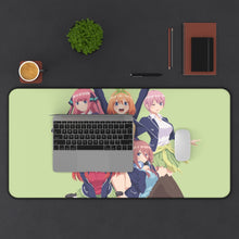 Load image into Gallery viewer, The Quintessential Quintuplets Miku Nakano, Itsuki Nakano, Nino Nakano, Yotsuba Nakano, Ichika Nakano Mouse Pad (Desk Mat) With Laptop
