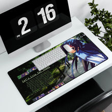 Load image into Gallery viewer, Hanbun no Tsuki ga Noboru Sora Mouse Pad (Desk Mat) With Laptop
