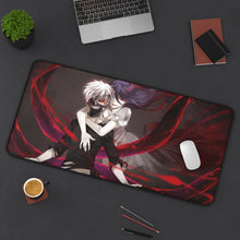 Load image into Gallery viewer, Tokyo Ghoul Ken Kaneki, Rize Kamishiro Mouse Pad (Desk Mat) On Desk
