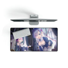 Load image into Gallery viewer, Rem, Ram, Anime, Girls, Maid, Re:Zero, Mouse Pad (Desk Mat)
