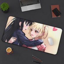 Load image into Gallery viewer, Lycoris Recoil Takina Inoue, Chisato Nishikigi Mouse Pad (Desk Mat) On Desk
