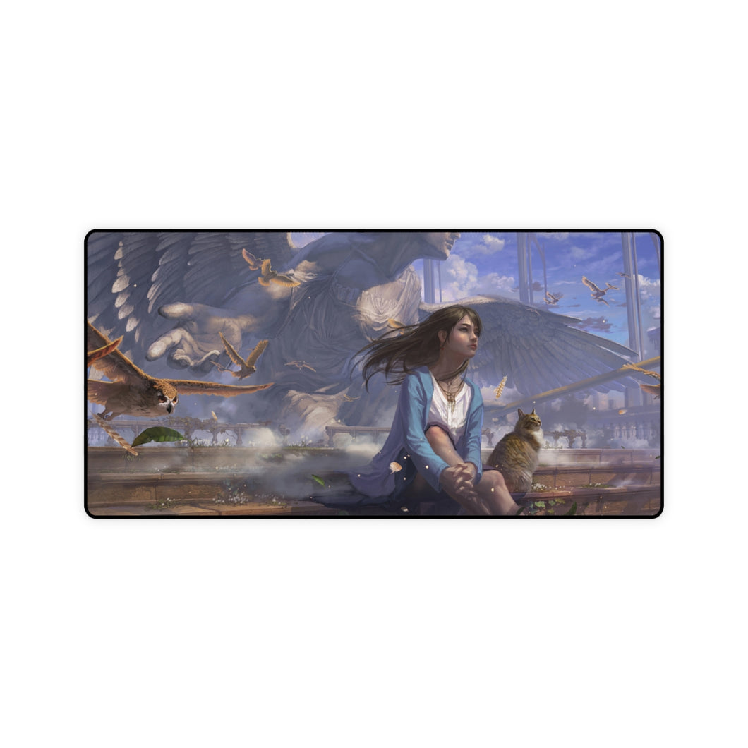 Anime Girl Mouse Pad (Desk Mat)
