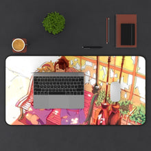 Load image into Gallery viewer, Little Witch Academia Atsuko Kagari, Sucy Manbavaran, Computer Keyboard Pad, Lotte Yanson Mouse Pad (Desk Mat) With Laptop

