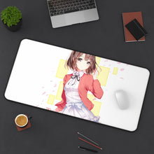Load image into Gallery viewer, How Saekano: How to Raise a Boring Girlfriend Mouse Pad (Desk Mat) On Desk
