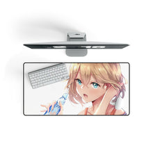 Load image into Gallery viewer, Anime Girl Mouse Pad (Desk Mat) On Desk
