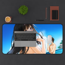 Load image into Gallery viewer, Hyouka Eru Chitanda Mouse Pad (Desk Mat) With Laptop
