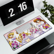 Load image into Gallery viewer, Magical Girl Lyrical Nanoha Mouse Pad (Desk Mat) With Laptop
