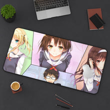 Load image into Gallery viewer, Eriri, Katou, Utaha Mouse Pad (Desk Mat) On Desk
