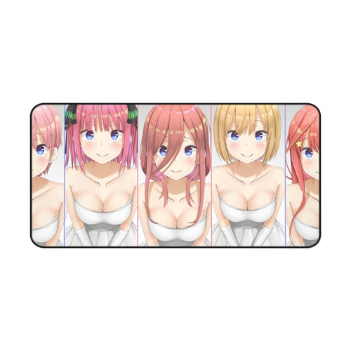 The Quintessential Quintuplets Miku Nakano, Itsuki Nakano, Nino Nakano, Yotsuba Nakano, Ichika Nakano Mouse Pad (Desk Mat)