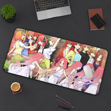 Load image into Gallery viewer, The Quintessential Quintuplets Miku Nakano, Itsuki Nakano, Nino Nakano, Yotsuba Nakano, Ichika Nakano Mouse Pad (Desk Mat) On Desk
