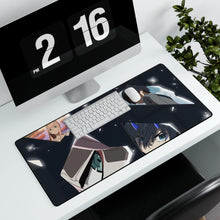 Load image into Gallery viewer, Hiro and Zero Two Moments In Broken Glass Mouse Pad (Desk Mat) With Laptop
