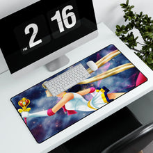 Load image into Gallery viewer, Fly me to the Moon Mouse Pad (Desk Mat) With Laptop
