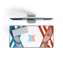 Load image into Gallery viewer, Zero Two and Hiro Mouse Pad (Desk Mat) On Desk
