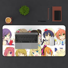 Load image into Gallery viewer, Love Live! Maki Nishikino, Kotori Minami, Umi Sonoda, Honoka Kousaka, Rin Hoshizora Mouse Pad (Desk Mat) With Laptop
