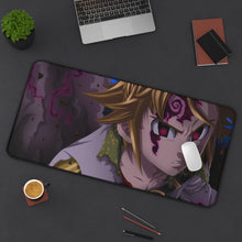 Load image into Gallery viewer, The Seven Deadly Sins Meliodas Mouse Pad (Desk Mat) On Desk
