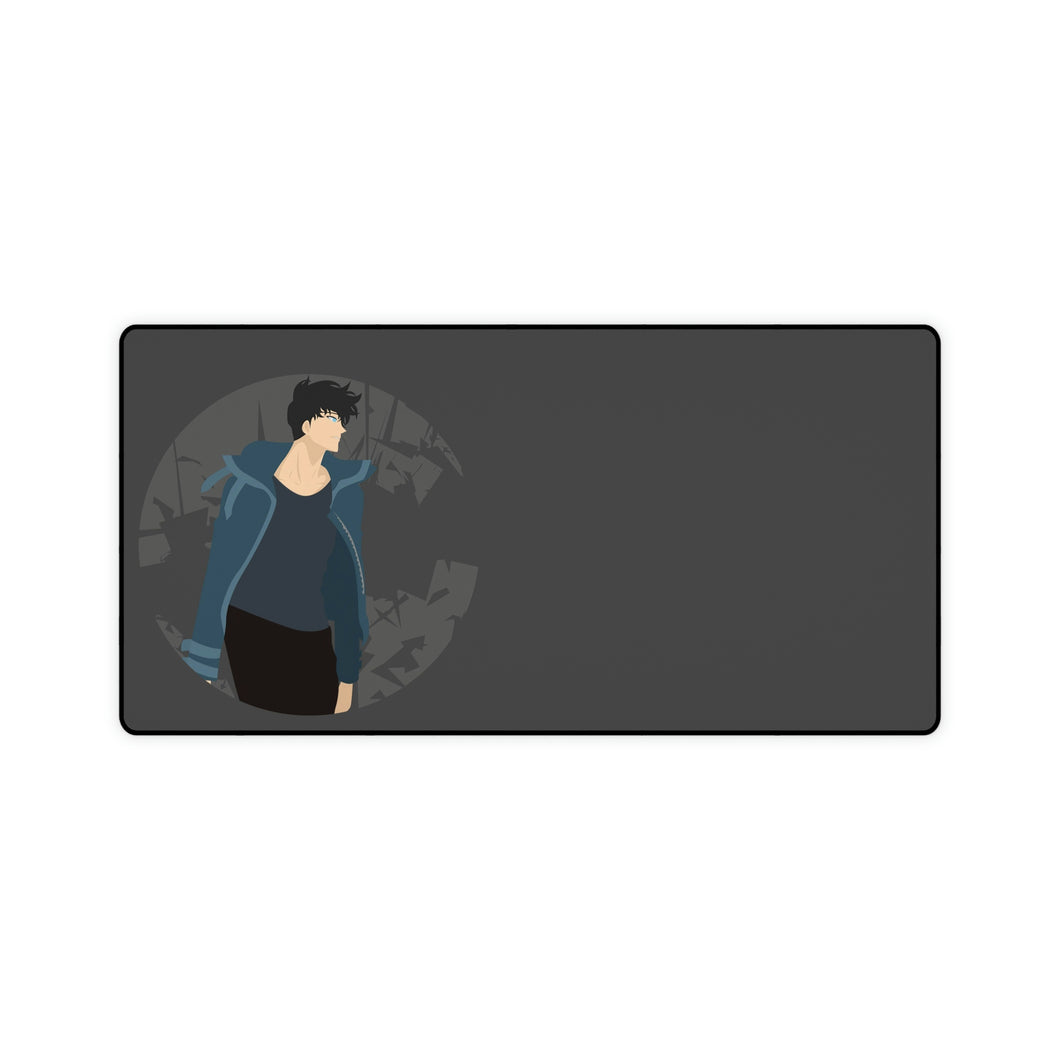 Solo Leveling, Sung Jin-Woo, Minimalist, Mouse Pad (Desk Mat)