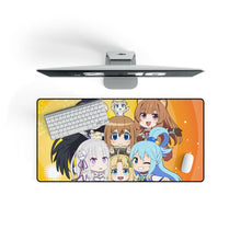 Load image into Gallery viewer, Isekai Quartet Mouse Pad (Desk Mat) On Desk
