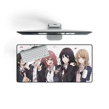 Load image into Gallery viewer, My Teen Romantic Comedy SNAFU Hachiman Hikigaya, Yukino Yukinoshita, Yui Yuigahama, Komachi Hikigaya Mouse Pad (Desk Mat) On Desk
