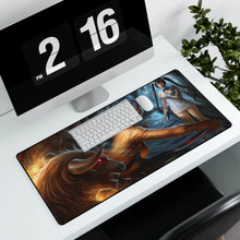 Load image into Gallery viewer, Protectin your goddess Mouse Pad (Desk Mat) With Laptop
