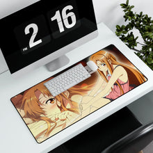 Load image into Gallery viewer, Asuna Yuuki Mouse Pad (Desk Mat) With Laptop
