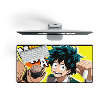 Load image into Gallery viewer, My Hero Academia Izuku Midoriya, All Might Mouse Pad (Desk Mat) On Desk
