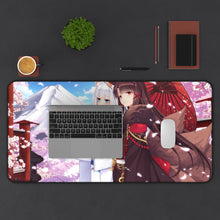Load image into Gallery viewer, Azur Lane Akagi, Kaga Mouse Pad (Desk Mat) With Laptop
