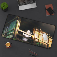 Load image into Gallery viewer, White hair girl looking out the window Mouse Pad (Desk Mat) On Desk
