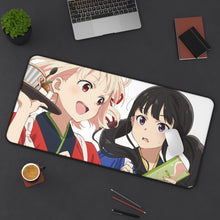 Load image into Gallery viewer, Lycoris Recoil Takina Inoue, Chisato Nishikigi Mouse Pad (Desk Mat) On Desk
