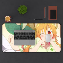 Load image into Gallery viewer, Miss Kobayashi&#39;s Dragon Maid Kobayashi San Chi No Maid Dragon, Tohru Mouse Pad (Desk Mat) With Laptop
