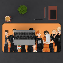 Load image into Gallery viewer, Haikyuu!! - Karasuno Team Mouse Pad (Desk Mat) With Laptop

