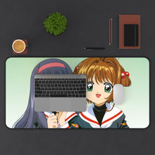 Load image into Gallery viewer, Cardcaptor Sakura Sakura Kinomoto, Tomoyo Daidouji Mouse Pad (Desk Mat) With Laptop
