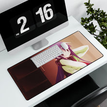 Load image into Gallery viewer, Hanbun no Tsuki ga Noboru Sora Mouse Pad (Desk Mat) With Laptop
